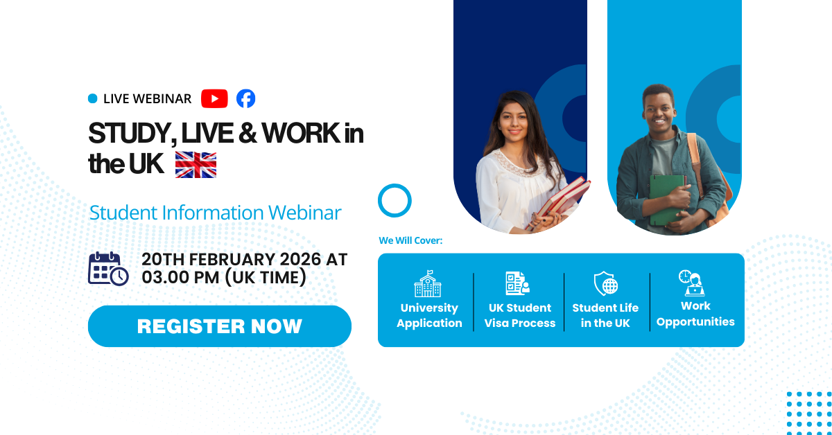 Study, Live & Work in the UK - Free Webinar 2026
