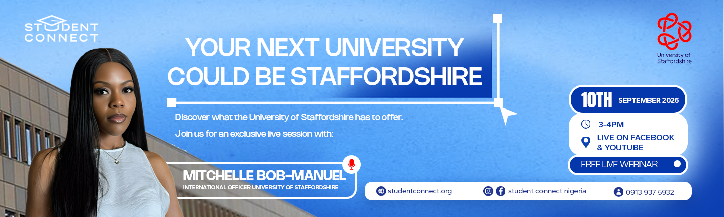 Study at University of Staffordshire | Live Webinar