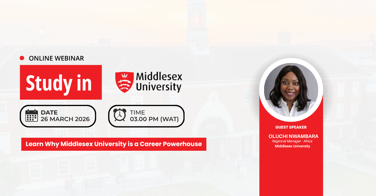 Exclusive Webinar Session with Middlesex University