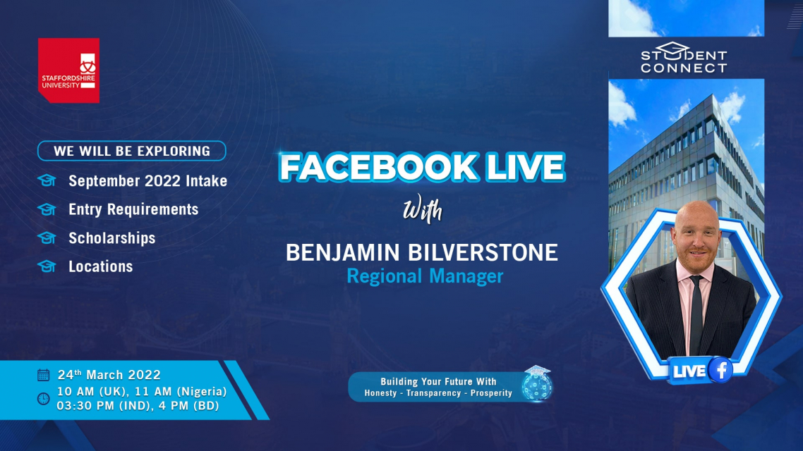 Facebook live session with the Regional Manager of Staffordshire Benjamin Bilverstone